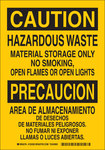 imagen de Brady Bradyglo B-555 Aluminio Rectángulo Letrero de material peligroso Amarillo - 7 pulg. Ancho x 10 pulg. Altura - Idioma Inglés/Español - 125391