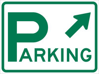 imagen de Brady B-959 Aluminio Rectángulo Cartel de información, restricción y permiso de estacionamiento Blanco - 24 pulg. Ancho x 18 pulg. Altura - Reflectante - 115545