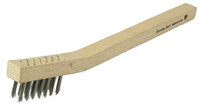 imagen de Weiler Stainless Steel Hand Wire Brush - 7.75 in Width x 1.05 in Length - 0.006 in Bristle Diameter - 44551