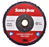 imagen de 3M Scotch-Brite Clean & Strip XT Pro Carburo de silicio Disco de Cambio Rápido - Accesorio TN - Diámetro 4 1/2 pulg. - Agujero Central 5/8-11 pulg. - 05588