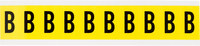 imagen de Brady B3430- Etiqueta en forma de letra - B - Negro sobre amarillo - 7/8 pulg. x 1 1/2 pulg. - B-498