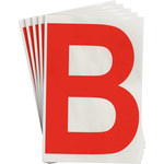 imagen de Brady Toughstripe 121699 Etiqueta en forma de letra - B - Rojo - 6 pulg. x 8 pulg. - B-514