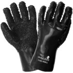 imagen de Global Glove Negro XL PVC Guantes resistentes a productos químicos - Longitud 12 pulg. - 810292-02102