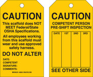 imagen de Brady 86502 Negro sobre amarillo Poliéster/papel Etiqueta de seguridad del equipo - Ancho 4 pulg. - Altura 7 pulg. - B-837