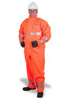 imagen de Ansell AlphaTec Chemical-Resistant Coveralls 66-687 164390 - Size Large - Fluorescent Orange - 64390