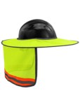 imagen de Global Glove FrogWear HV Parasol desmontable para casco GLO-HNS1 - Amarillo/verde de alta visibilidad - 29314