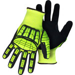 imagen de PIP G-Tek 1CF7007NTPR Hi-Vis Green Large HPPE Cut-Resistant Gloves - ANSI A6 Cut Resistance - Nitrile Palm & Fingers Coating - 1CF7007NTPRL