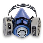 imagen de Sperian Survivair S-Series Media máscara 303500 - tamaño Grande - Azul - Elastómero termoplástico - 009198