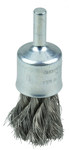 imagen de Weiler Stainless Steel Cup Brush - Unthreaded Stem Attachment - 1/2 in Diameter - 0.010 in Bristle Diameter - 10216