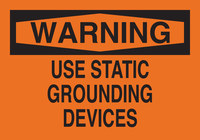 imagen de Brady B-555 Aluminio Rectángulo Cartel de seguridad eléctrica Naranja - 10 pulg. Ancho x 7 pulg. Altura - 41130