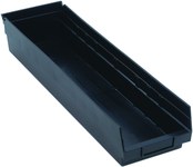 imagen de Quantum Storage Negro Polipropileno Contenedor de almacenamiento - Ancho 23-5/8 pulg. - Altura 4 pulg. - QSB106CO
