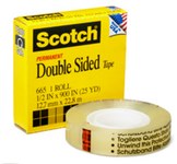 imagen de 3M Scotch 137-SR Transparente Cinta selladora - 1/2 pulg. Anchura x 450 pulg. Longitud - 01033