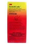 imagen de 3M ScotchCode SWB-4 Wire Marker Book - 5 in x 1 in - White - 49907