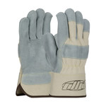 imagen de PIP 80-8889 Gray/White Large Split Cowhide Leather Work Gloves - Wing Thumb - 10.5 in Length - 80-8889/L
