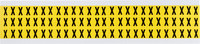 imagen de Brady 3410-X Etiqueta en forma de letra - X - Negro sobre amarillo - 11/32 pulg. x 1/2 pulg. - B-498
