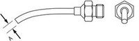 imagen de Weller R08 Hot Gas Nozzle - Round Bent Hot Gas Nozzle - Round Bent Tip - 0.079 (Dia.) in Tip Width - 10576