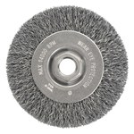 imagen de Weiler 36007 Wheel Brush - 4 in Dia - Crimped Carbon Steel Bristle