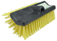 imagen de Weiler Green Works 423 Bi-Level Scrub Brush - Recycled Plastic - 10 in - Yellow - 42372