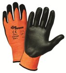 imagen de West Chester Zone Defense 703CONF Black/Orange Small Cut-Resistant Gloves - ANSI A2 Cut Resistance - Nitrile Palm Only Coating - 8.5 in Length - 703CONF/S