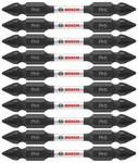 imagen de Bosch #1 Phillips Juego de puntas dobles ITDEPH125B - Acero De Aleación - 2.5 pulg. Longitud - 48415