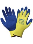 imagen de Global Glove Gripster 300KV Blue/Yellow Large Cut-Resistant Gloves - ANSI A3 Cut Resistance - Rubber Palm & Fingers Coating - 300KV/LG
