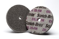 imagen de 3M Scotch-Brite Unificado Carburo de silicio Suave Rueda de desbaste - Fina grado - Accesorio Eje - Diámetro 3 pulg. - Agujero Central 1/4 pulg. - Grosor 1/4 pulg. - 13716