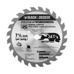 imagen de Black & Decker Piraña Carburo Hoja de sierra circular - diámetro de 7 1/4 pulg. - 67-737