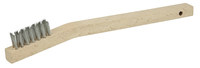 imagen de Weiler Vortec Pro Stainless Steel Hand Wire Brush - 1.1 in Width x 7.75 in Length - 0.006 in Bristle Diameter - 44805