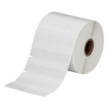 imagen de Brady THT-56-427-5-SC Rollo de etiquetas troqueladas para impresoras - 0.75 pulg. x 0.937 pulg. - Vinilo - Transparente/Blanco - B-427