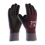imagen de PIP MaxiDry Zero Purple Large Cold Condition Gloves - Nitrile Foam Palm Only Coating - Thermal Insulation - 56-451 LG