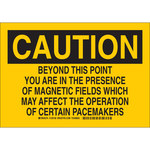 imagen de Brady B-555 Aluminio Rectángulo Cartel de peligro de radiación Amarillo - 10 pulg. Ancho x 7 pulg. Altura - 129156
