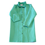 imagen de Chicago Protective Apparel Green Medium FR-7A Cotton/Proban Welding Coat - 40 in Length - 601-GR MD