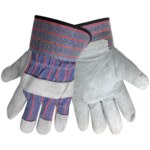 imagen de Global Glove 2300 Green Medium Split Cowhide Leather Work Gloves - Wing Thumb - 2300/MD