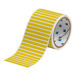 imagen de Brady THT-11-8591-10-YL Rollo de etiquetas troqueladas para impresoras - 0.25 pulg. x 0.25 pulg. - Poliéster - Amarillo - B-8591