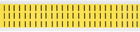 imagen de Brady 3410-I Etiqueta en forma de letra - I - Negro sobre amarillo - 11/32 pulg. x 1/2 pulg. - B-498