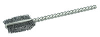imagen de Weiler Stainless Steel Single Spiral Tube Brush - 2.13 in Length - 3/8 in Diameter - 0.005 in Bristle Diameter - 21051