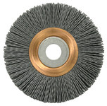 imagen de Weiler Nylox 31265 Wheel Brush - 4 in Dia - Crimped Round Nylon Bristle