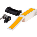 imagen de Brady PTLEP-174-593-YL Rollo de etiquetas troqueladas para impresoras - 4 pulg. x 1 pulg. - Poliéster - Amarillo - B-593