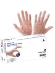 imagen de Global Glove Transparente Pequeño HDPE Guantes desechables - Grado Industrial - acabado Grabado en relieve - Longitud 11 pulg. - 810033-29322