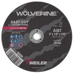 imagen de Weiler Wolverine Rueda de corte 56099 - Tipo 1 - Rueda recta - 4 pulg. - Óxido de aluminio - 36 - T