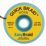 imagen de EasyBraid Q-B-10AS Trenza Desoldadora - 0.050 pulg. x 10 pies - easybraid q-b-10as