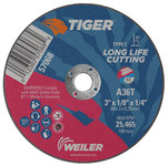 imagen de Weiler Tiger Cut-Off Wheel 57068 - Type 1 (Straight) - 3 in - Aluminum Oxide - 36 - T