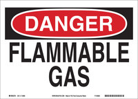 imagen de Brady B-401 Poliestireno Rectángulo Cartel de material inflamable Blanco - 14 pulg. Ancho x 10 pulg. Altura - 25661