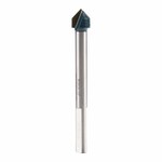 imagen de Bosch Broca para vidrio y azulejos - Punta Precisión 1/2 pulg. - Longitud Total 4 pulg. - Con la punta de carburo - Vástago 3-Planos - GT600