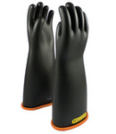 imagen de PIP Novax 155-2-18 Black/Orange 9 Rubber Work Gloves - 18 in Length - Smooth Finish - 155-2-18/9
