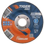 imagen de Weiler Tiger Disco esmerilador 58071 - 4.5 pulg. - Zirconia Alumina - 24 - T