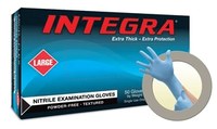 imagen de Microflex High Five Integra N86 Blue 2XL Powder Free Disposable Gloves - Medical Exam Grade - Rough Finish - 8 mil Thick - N865