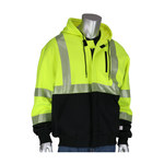 imagen de PIP Cold Weather Sweatshirt 385-1370FR 385-1370FR-LY/S - Size Small - Hi-Vis Lime Yellow/Black - 13052