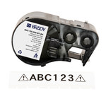 imagen de Brady M4C-750-595-WT-BK Etiquetas para todo tipo de clima - 0.75 pulg. x 25 pies - Vinilo - Negro sobre blanco - B-595