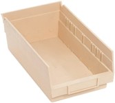 imagen de Quantum Storage Beige Polipropileno Estante Compartimiento del estante - longitud 11 5/8 pulg. - Ancho 6 5/8 pulg. - Altura 4 pulg. - 02807